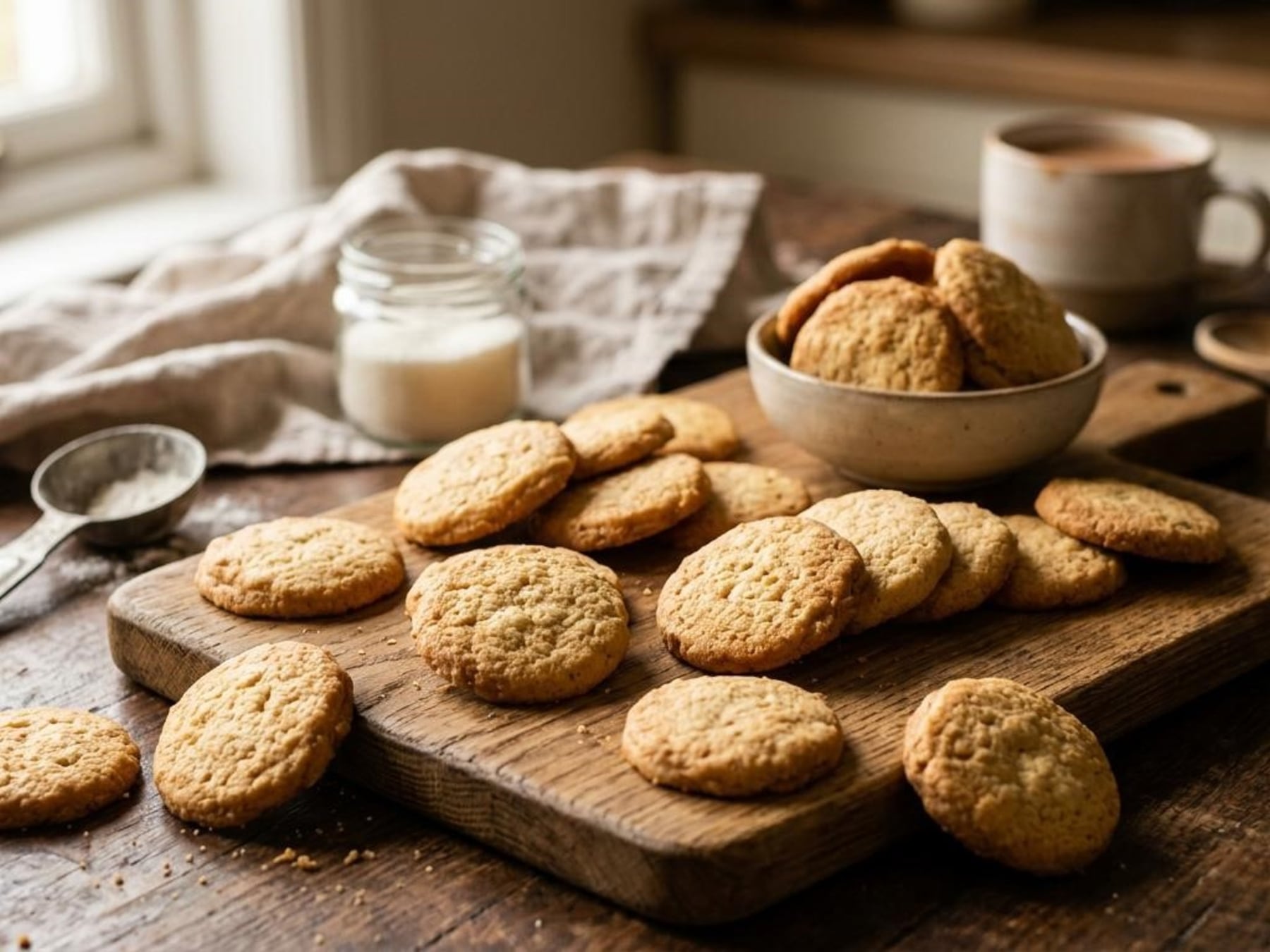 La fórmula 3-2-1: harina, manteca y azúcar en proporciones exactas para galletitas caseras que no fallan