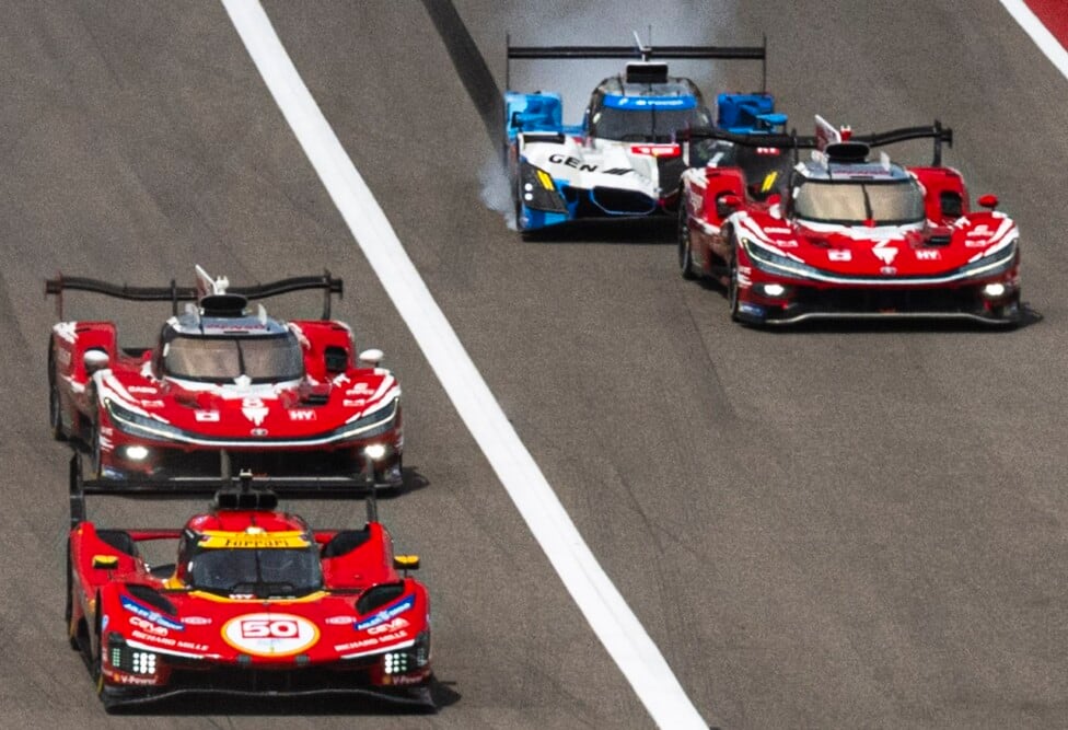 El Ferrari del 50 se queda con todo en Austin: el Toyota se rompió cuando la tenía atada
