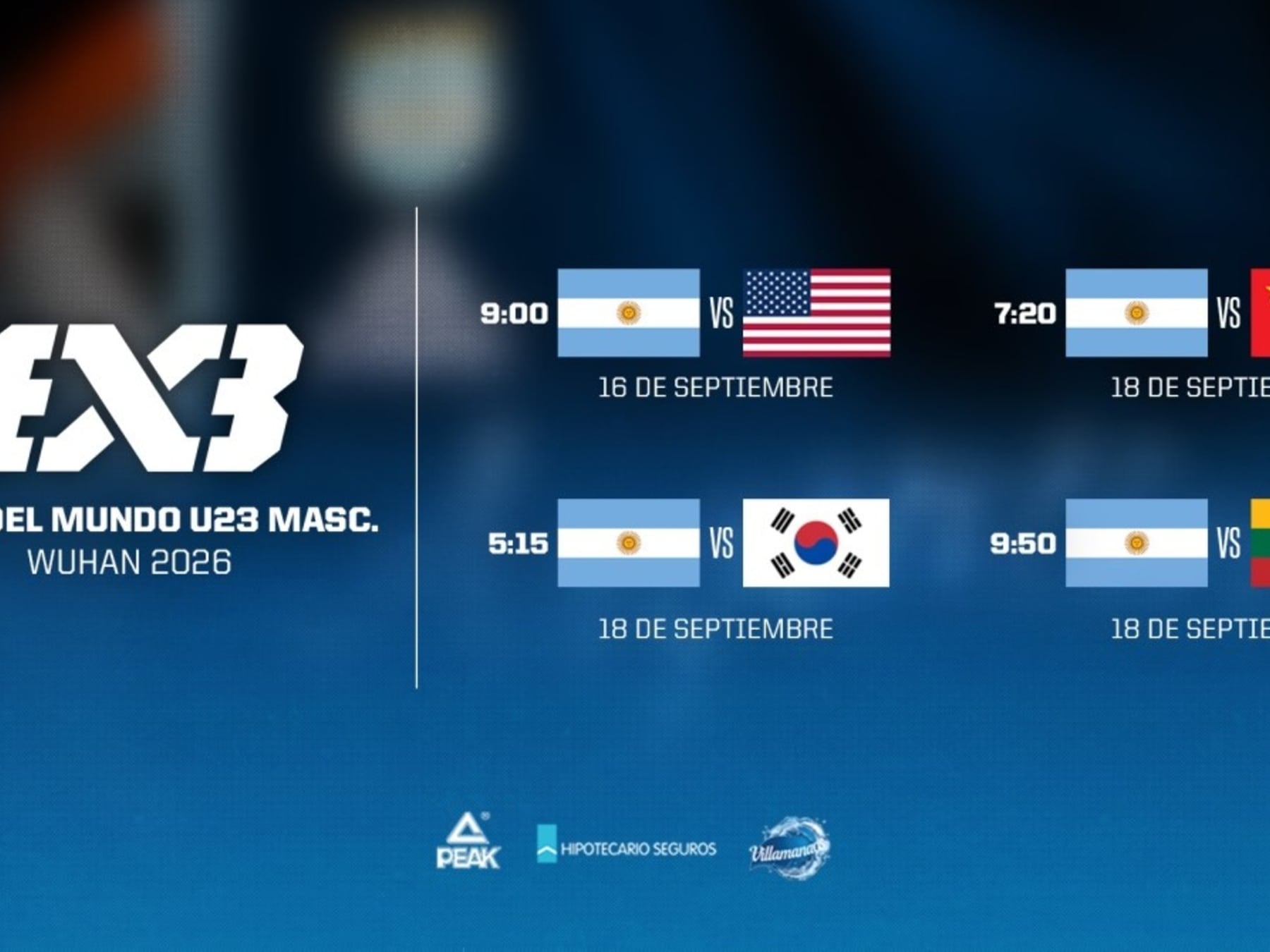 Arranca el Mundial U23 3x3 y la selección ya tiene fecha con Estados Unidos