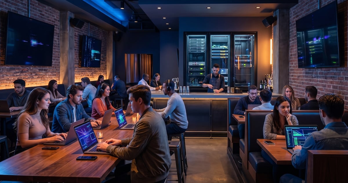 Un cafecito y, de yapa, una GPU: ahora podés entrenar modelos de inteligencia artificial sentado en la barra de un bar