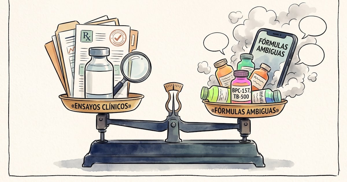 Péptidos bajo la lupa: cuando la palabra agrupa promesas que la ciencia todavía no puede sostener