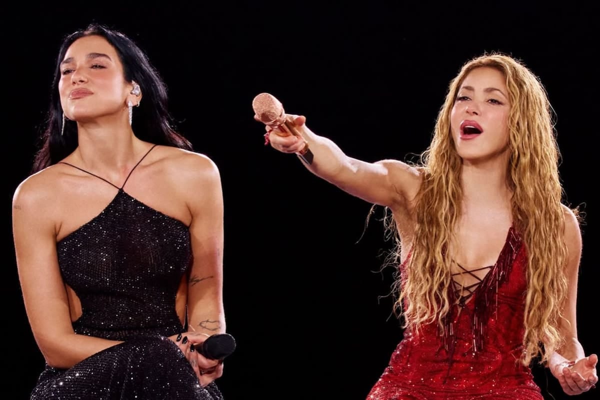 La noche que Shakira y Dua Lipa compartieron escenario en Madrid: revancha de un tema que ya era un puente entre las dos