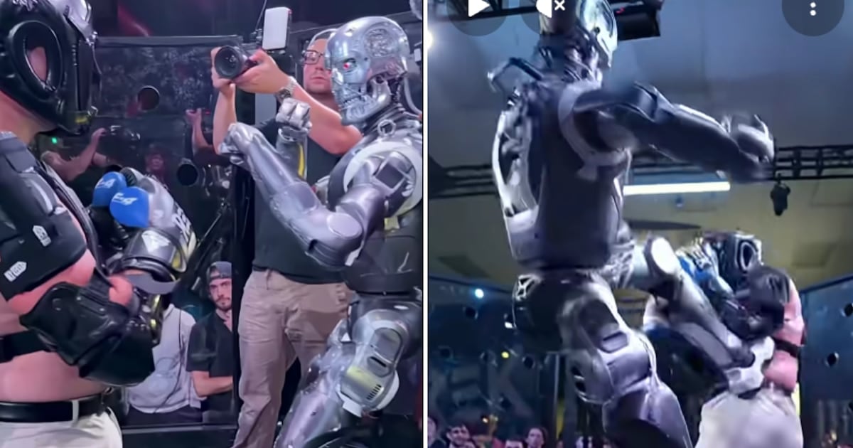 Un tipo peleó contra un robot, se lastimó la mano y ahora la Justicia de California quiere meterle un cachetazo a los organizadores