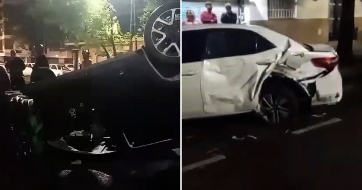 Volcó alcoholizada en Alberdi y Curapaligüe y terminó con cinco heridos y una detenida